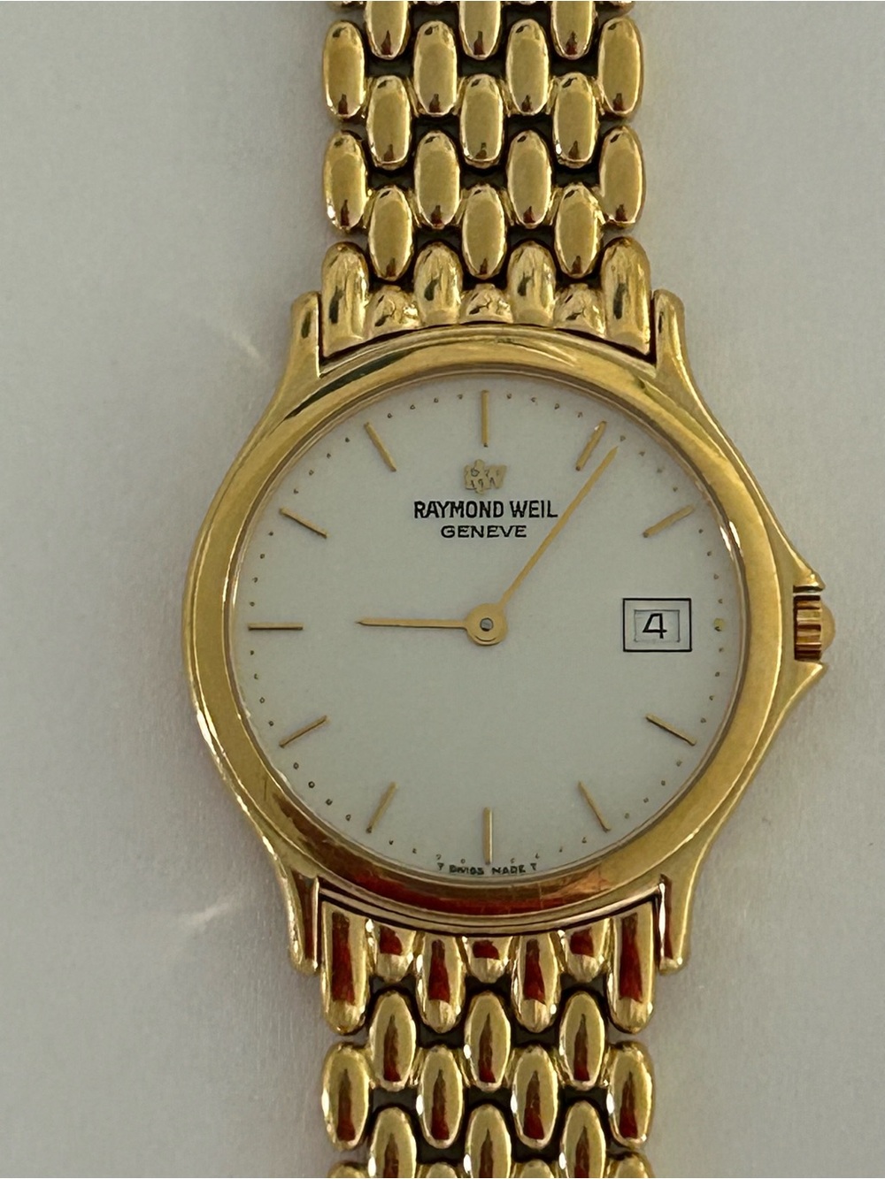 Raymond Weil Men's Gold Watch. New battery. Perfect condition 5568